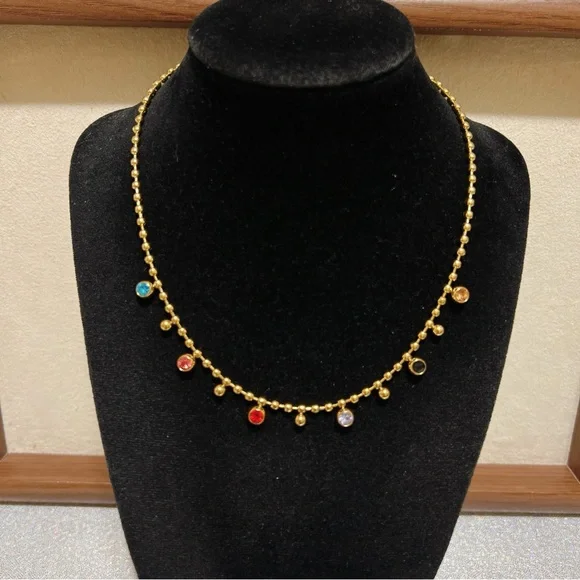 Stainless steel rainbows 🌈 stones necklace - Picture 8 of 10